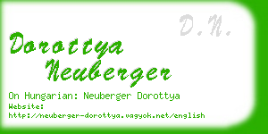 dorottya neuberger business card